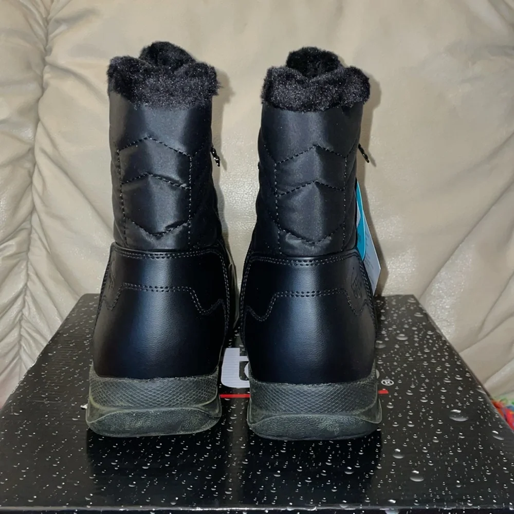 NIB Totes Jarablack Black Boots. Size 10M. - Picture 2 of 8